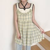 イエロー | 「ちょっぴり乙女要素を足して」キャミソール ミニ丈 ワンピース | teddyshop