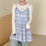 ブルー | 「ちょっぴり乙女要素を足して」キャミソール ミニ丈 ワンピース | teddyshop