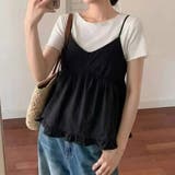 ブラック | アンサンブル トップス 全3色 | teddyshop
