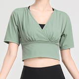 グリーン | ヨガウェア レディース 半袖 | teddyshop