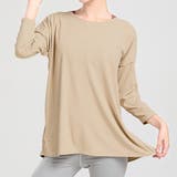 ベージュ | ヨガウェア レディーストップス 7分袖 | teddyshop