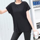 ブラック | 【紫外線カット率99 5％】ヨガウェア トップス | teddyshop