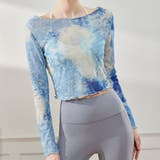 ブルー | ヨガ ウェア トップス | teddyshop