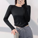 ブラック | ヨガウェア トップス 長袖 | teddyshop