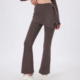 ブラウン | ヨガパンツ レディース フレア | teddyshop