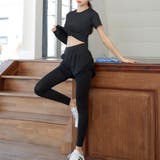 ブラック | ヨガウェア レディース 全5色 | teddyshop