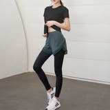 ブラック×アッシュグリーン | ヨガウェア レディース 全5色 | teddyshop