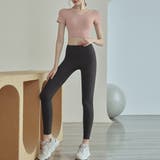 ピンク×ブラック | ヨガ レディース 半袖 | teddyshop