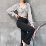 グレー×ブラック | ヨガ ウェア レディース | teddyshop