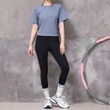 ブルーグレー×ブラック | ヨガ ウェア レディース | teddyshop