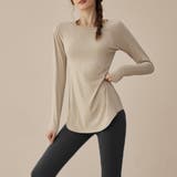 ベージュ×ブラック | ヨガウェア 上下セットアップ レディース | teddyshop