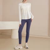 ホワイト×ネイビー | ヨガ ウェア レディース | teddyshop