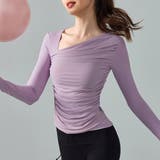 ライラック | ヨガウェア カップ付きトップス 全4色 | teddyshop