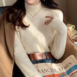 A：アイボリー | 「インナーいらずのぬくもり」裏起毛 ニット リブ | teddyshop