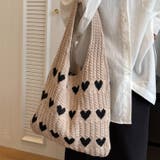 トートバッグ ハート ニット生地 | teddyshop | 詳細画像16