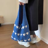 トートバッグ ハート ニット生地 | teddyshop | 詳細画像22