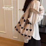 トートバッグ ハート ニット生地 | teddyshop | 詳細画像3