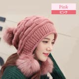 ピンク | ニット帽 レディース ボンボン | teddyshop