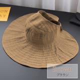 ブラウン | バイザーハット UVカット帽子 サマーハット | teddyshop