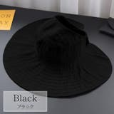 ブラック | バイザーハット UVカット帽子 サマーハット | teddyshop