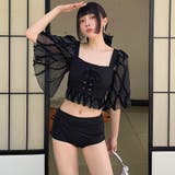 水着体型カバー 半袖 ハイウエスト | teddyshop | 詳細画像25 