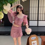 水着体型カバー 半袖 ハイウエスト | teddyshop | 詳細画像32 