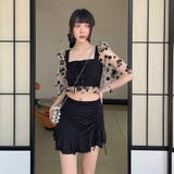 水着体型カバー 半袖 ハイウエスト | teddyshop | 詳細画像38