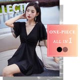 水着体型カバー ワンピース オールインワン | teddyshop | 詳細画像2 