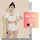 水着体型カバー ビキニ ハイウエスト | teddyshop | 詳細画像2 
