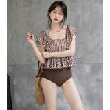 タンキニ 水着 ギンガムチェック | teddyshop | 詳細画像15
