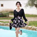 水着体型カバー ワンピース 花柄 | teddyshop | 詳細画像12