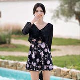 水着体型カバー ワンピース 花柄 | teddyshop | 詳細画像13