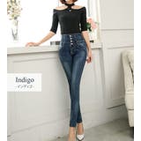 スキニーパンツ ハイウエスト 大きいサイズ | teddyshop | 詳細画像3 