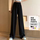 ワイドルーズパンツ レディース 秋冬 | teddyshop | 詳細画像1