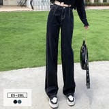 デニムパンツ ハイウエスト ジーンズ | teddyshop | 詳細画像1