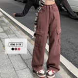 ベイカーパンツ カーゴパンツ ハイウエスト | teddyshop | 詳細画像1