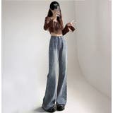 デニム フレアパンツ カットオフパンツ | teddyshop | 詳細画像21 