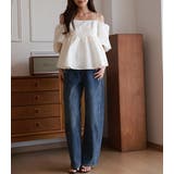 カーブデニム パンツ ワイド | teddyshop | 詳細画像11 