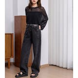 カーブデニム パンツ ワイド | teddyshop | 詳細画像23 