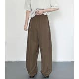 「だらしなく見せず落ち感に転換」タックパンツ バルーンパンツ レディース | teddyshop | 詳細画像21 