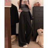 「美脚見せするストライプ」ワイドパンツ レディース 全4色 | teddyshop | 詳細画像10