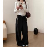 「あったか微起毛で秋冬コーデ」ワイドパンツ レディース きれいめ | teddyshop | 詳細画像18 