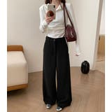 「あったか微起毛で秋冬コーデ」ワイドパンツ レディース きれいめ | teddyshop | 詳細画像19 