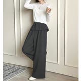 「ぱっと華やかウエストフリル」ワイドパンツ レディース ボトムス | teddyshop | 詳細画像10