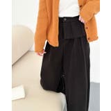 「ぱっと華やかウエストフリル」ワイドパンツ レディース ボトムス | teddyshop | 詳細画像17