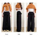 「ぱっと華やかウエストフリル」ワイドパンツ レディース ボトムス | teddyshop | 詳細画像19