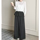 「ぱっと華やかウエストフリル」ワイドパンツ レディース ボトムス | teddyshop | 詳細画像9