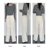 「ナチュラルな大人の色味」ワイドパンツ リネン レディース | teddyshop | 詳細画像23 