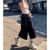 「靴下がよく見える丈感」バギーパンツ レディース 全4色 | teddyshop | 詳細画像15