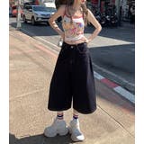 「靴下がよく見える丈感」バギーパンツ レディース 全4色 | teddyshop | 詳細画像17